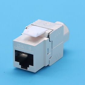 Conector Keystone RJ45 Cat8 sin Herramientas COBTEL para Placa Frontal