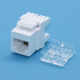COBTEL Cat6 RJ45 Keystone Jack para Placa Frontal, Conexión por Impacto 180 grados