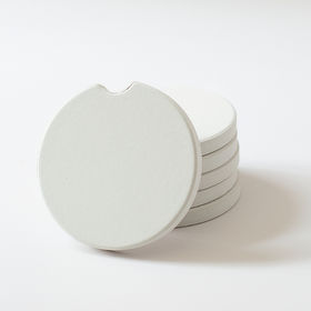 Wholesale Sublimation Blank Ceramic Car Coasters for DIY
