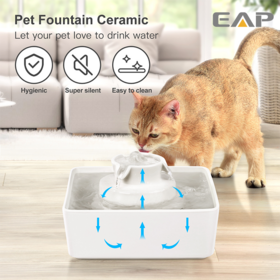 Fuente de Agua Automática para Mascotas de Cerámica 2026