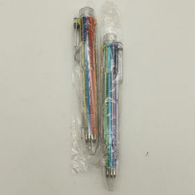 Six Color Pen with Clear Tube