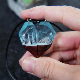 Moule cristal cristaux quartz gemme pour pendentif bijoux résine