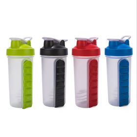 600ML Sport Protein Shaker Bottles Mixing Ball Shaker Cup BPA Free Plastic  Outdoor Fitness Cute Drink Water Bottle EDC Portable