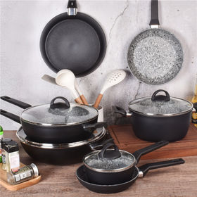 Buy Wholesale China Quality Kitchen Ware Ceramic Big Pot Set Aluminum Non  Stick Cooking Cookware Set & Cookware Sets at USD 23.5