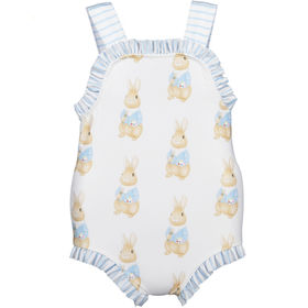 Children's One Piece Printed Sling Swimming Suspender Swimsuit