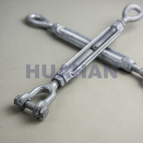 1 X 12 Inch Galvanized Drop Forge Lifting Turnbuckle – Hook-Eye Pulley, Heavy Duty
