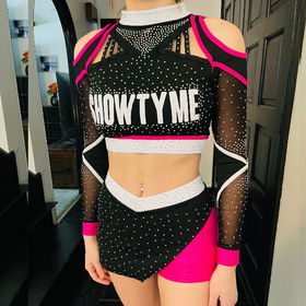 Source Rhinestone joy customized uniform cheerleading spandex