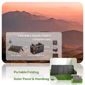 Panneau solaire pliable 160W pour camping en extérieur, facile à transporter, panneau solaire portable ETFE