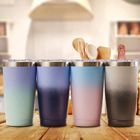 Okapi- Bulk Custom Printed Insulated Straw Tumbler with Dual Purpose Lid