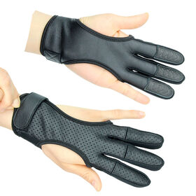 Gants de tir à l'arc à trois doigts pour arc de 15 à 60 lb, 1 pièce Gants de tir à l'arc à trois doigts pour arc de 15 à 60 lb, 1 pièce
