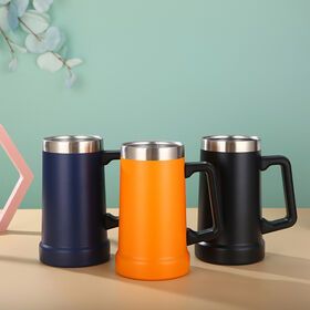 Canecas de Cerveja de Parede Dupla em Aço Inoxidável, Caneca de Viagem para Café, Isolamento Térmico, Caneca Premium para Exterior