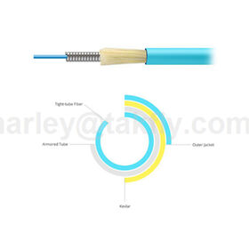 Cable de conexión de fibra dúplex OM3 10G LC a LC, metros personalizados, Aqua
