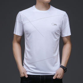 Camiseta masculina casual moderna de verão com estampa gráfica confortável  gola redonda manga curta, roupas soltas grandes tamanho grande - Temu  Portugal