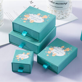 Boîte Cadeau en Papier pour Anniversaire, Organisateur de Bijoux, Boîtes d'Emballage pour Bagues, Colliers et Boucles d'Oreilles