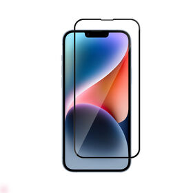 Protecteur d'écran 2.5D Extrêmement Transparent en Soie Intégrale avec Protection Antimicrobienne pour iPhone 14 Plus, directement de l'usine.
