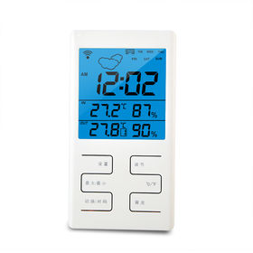 Thermomètre hygromètre WiFi intelligent, capteur de température et  d’humidité intérieur/extérieur Bluetooth, application thermomètre WiFi  Alexa/Google