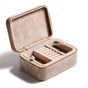 Joyero, caja de almacenamiento, pequeña bolsa de joyería portátil de alta  gama, simple, exquisito, anillo para collar, pendientes de mano, aretes