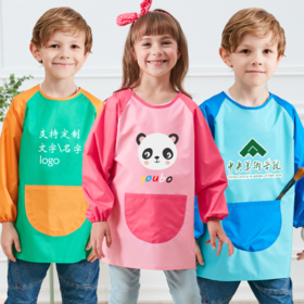 Kids Painting Apron, Kids Smocks For 8-10 Years Old, Kids Craft Apron With  Sleeves And 3 Pockets, Kids Fabric Painting Apron For School Art Painting