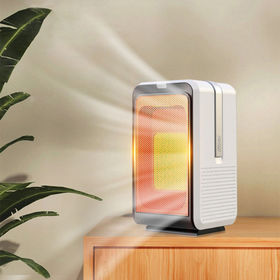 Comprar Calentador eléctrico portátil con termostato, ventilador calefactor  silencioso y seguro de doble uso de 2000W para uso en interiores,  escritorio, sala de oficina