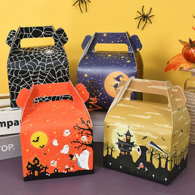 Halloween Süßigkeiten Geschenkboxen Keks Snack Kuchen Verpackungsboxen Beutel Halloween Party Dekorationsbedarf Großhandel