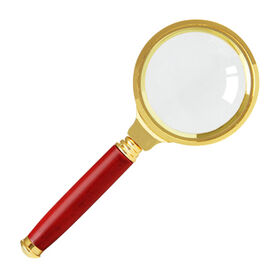 1pcs 10x Pocket Magnifying Glass, Hand Folding Magnifying Glass with  Leather Case, Professional Portable Magnifying Glass Pocket Size for  Reading