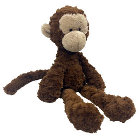 Promotional Toys Soft Stuffed Plush Monkey Brown Stuffed Toy with Plastic Beans inside for Babies Kids Children
