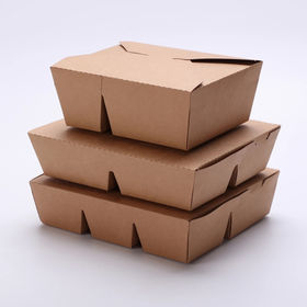 Paper Boxes Supplies Delivery Disposable Box Wholesale Fast Food Packaging