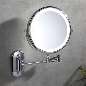 Espejo de baño telescópico montado en la pared, espejo de