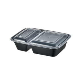 Freshware Meal Prep Containers [15 Pack] 2 Compartment with Lids, Food  Storage Containers, Bento Box, BPA Free, Stackable