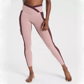 Ribbed Yoga Pants Women High Waist Sport Leggings V Shaped Fitness Gym Push  Up Running Tights Soft No Front Seam Leggins Pockets