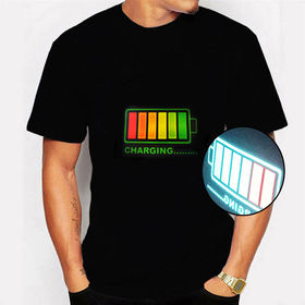 Buy China Wholesale Sound Activated Led Tshirt Light Up El