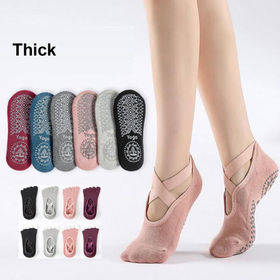 Wholesales Toeless Cotton Barre Pilates Dance Balanon Slip Grip