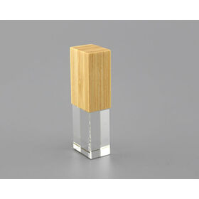 Kreativer, kundenspezifischer 3D-LOGO-USB-2.0-Speicherstick aus Holz/Kristall, USB-Flash-Laufwerk, 4 GB, 8 GB, 16 GB, 32 GB, 64 GB, 128 GB