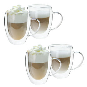 BODUM Double Wall Thermo-Glass Mugs - 5 fl.oz -Set of 2 - The Tree & Vine