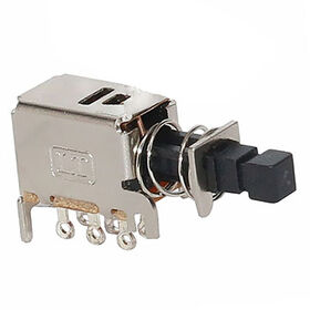 PS-22F21 Drucktastenschalter mit 10.000 Zyklen Lebensdauer/Nennleistung 0,3A/50V DC/Spannungsfestigkeit 500V AC