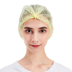 Charlottes Bouffantes Médicales Jetables Non-tissé Infirmière Bouffante Clip Cap