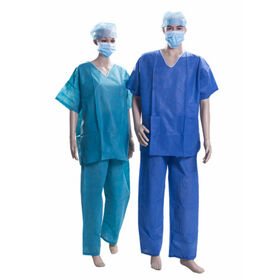 Buy Wholesale China Disposable Sms Medical Scrub Suits Non Woven Hospital  Unifrorm Surgical Clothes For Nurse/doctor & Disposable Surgical Scrub  Suit/surgical Gown at USD 0.52