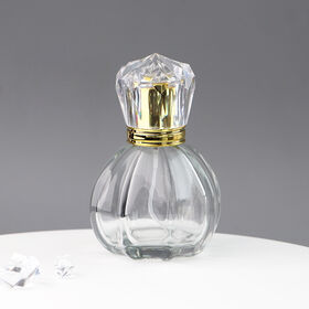 60 ml beautiful sprayer pump glass perfume bottle clear color