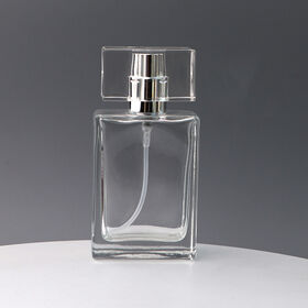 35 ml glass perfume bottle with golden cap