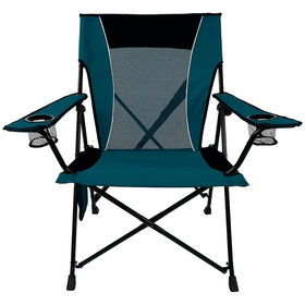  Silla plegable para exteriores, silla de camping, plegable,  portátil, silla de playa para pesca al aire libre, respaldo, asiento de  pícnic, sillas plegables de viaje para barbacoa (color azul) : Deportes