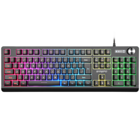 2026 Latest Rainbow or RGB 104 Keys Standard Membrane Gaming Keyboard Wired Silent USB Keyboard