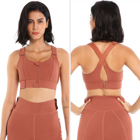 Lot De 6 Soutiens-gorge De Sport Racerback – Femme, Taille L, Couleurs Assorties (neuf)