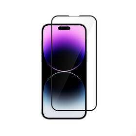 توريد مباشر من المصنع واقي شاشة حريري منحني 2.5D بغراء كامل ومضاد للميكروبات لهاتف iPhone 14 Pro مقاس 6.1 بوصة
