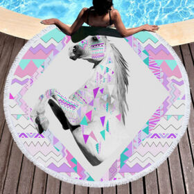 Round Beach Towel Oversize