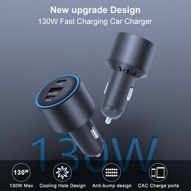 Fast Charge 3.0 Autoladegerät Steckdose 12V/24V 36W Aluminium USB  Schnellladegerät (Blau)