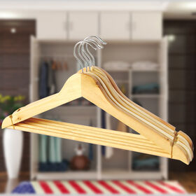Buy Wholesale China  Adult Multifunctional Thickened Bold Wooden  Hangers & Wooden Clothes Hunger at USD 0.26
