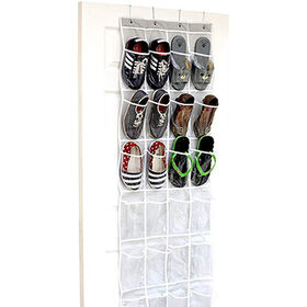 28 Grids Over Door Shoe Organizer Rack Closet Hanging Storage