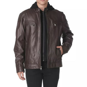 Bulk Buy Pakistan Wholesale Men's Black Leather Biker Jacket