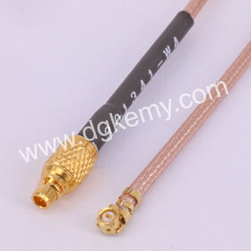 MMCX إلى IPEX MHF U.FL RG-178 20278-112R-18 MMCX ذكر مستقيم إلى موصل MHF مع مجموعة كابلات RF RG-178 عينة مجانية