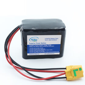VCELL/OEM Paket Baterai Lifepo4 Isi Ulang Kapasitas Tinggi 12.8V 20AH dengan PCM Pintar untuk Kendaraan Listrik, Lampu Solar, GPS
